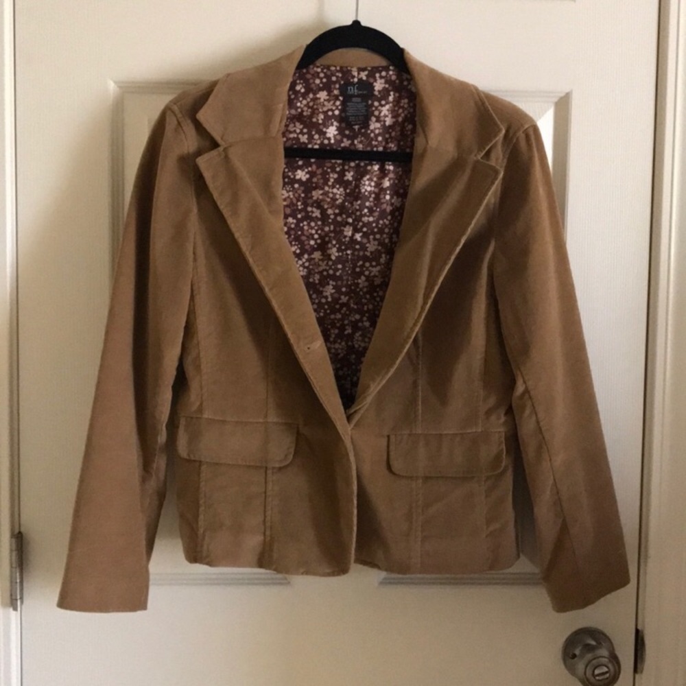New Frontier Camel Colored Corduroy Blazer